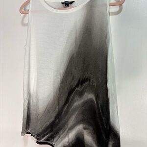 Simply Vera Vera Wang White and Black Ombre Sleeveless Tank